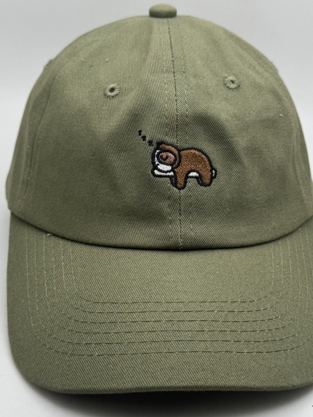Follow Your Legend Baseball Dad Hat Men's Olive Green Adjustable Sleeping